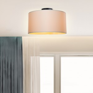 pak-147-000165-1 ΦΩΤΙΣΤΙΚΟ ΟΡΟΦΗΣ ΜΟΝΟΦΩΤΟ GARRY PAKOWORLD ΥΦΑΣΜΑ ΣΕ ΚΡΕΜ ΑΠΟΧΡΩΣΗ Φ38X21ΕΚ