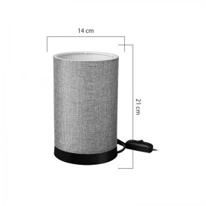 pak-147-000180-3 ΕΠΙΤΡΑΠΕΖΙΟ ΦΩΤΙΣΤΙΚΟ FANA PAKOWORLD ΥΦΑΣΜΑ ΣΕ ΓΚΡΙ ΑΠΟΧΡΩΣΗ Φ14X21ΕΚ