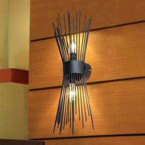 pak-147-000187-1 ΦΩΤΙΣΤΙΚΟ ΤΟΙΧΟΥ-ΑΠΛΙΚΑ ΔΙΦΩΤΟ CANDIL PAKOWORLD Ε14 ΣΕ ΜΑΥΡΗ ΑΠΟΧΡΩΣΗ 17X20X45ΕΚ