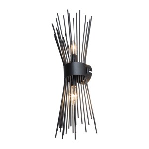 pak-147-000187-2 ΦΩΤΙΣΤΙΚΟ ΤΟΙΧΟΥ-ΑΠΛΙΚΑ ΔΙΦΩΤΟ CANDIL PAKOWORLD Ε14 ΣΕ ΜΑΥΡΗ ΑΠΟΧΡΩΣΗ 17X20X45ΕΚ