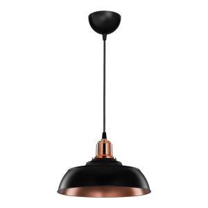 pak-147-000206 ΦΩΤΙΣΤΙΚΟ ΟΡΟΦΗΣ ΜΟΝΟΦΩΤΟ ARTISAN PAKOWORLD PP E27 ΣΕ ΜΑΥΡΗ-ΧΑΛΚΙΝΗ ΑΠΟΧΡΩΣΗ Φ25.5X17ΕΚ