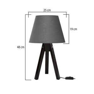 pak-147-000209-3 ΕΠΙΤΡΑΠΕΖΙΟ ΦΩΤΙΣΤΙΚΟ ADECK PAKOWORLD Ε27 ΣΕ ΚΑΦΕ-ΓΚΡΙ ΑΠΟΧΡΩΣΗ Φ25X45ΕΚ