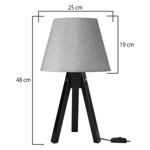 pak-147-000210-3 ΕΠΙΤΡΑΠΕΖΙΟ ΦΩΤΙΣΤΙΚΟ ADECK PAKOWORLD Ε27 ΣΕ ΚΑΦΕ-ΜΠΕΖ ΑΠΟΧΡΩΣΗ Φ25X45ΕΚ