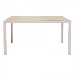 pak-152-000004-1 ΤΡΑΠΕΖΙ ΚΗΠΟΥ NARES PAKOWORLD ΜΕΤΑΛΛΟ ΛΕΥΚΟ-PLYWOOD ΦΥΣΙΚΟ 140X80X72.5ΕΚ