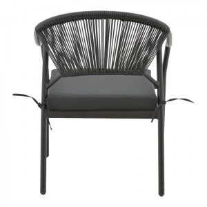 pak-152-000018-4 ΠΟΛΥΘΡΟΝΑ JERQUI PAKOWORLD WICKER RATTAN ΜΑΥΡΟ-ΜΕΤΑΛΛΙΚΟ ΜΑΥΡΟ ΠΟΔΙ-ΜΑΥΡΟ ΜΑΞΙΛΑΡΙ 60X64X78ΕΚ