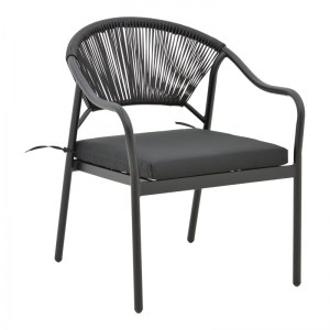 pak-152-000018 ΠΟΛΥΘΡΟΝΑ JERQUI PAKOWORLD WICKER RATTAN ΜΑΥΡΟ-ΜΕΤΑΛΛΙΚΟ ΜΑΥΡΟ ΠΟΔΙ-ΜΑΥΡΟ ΜΑΞΙΛΑΡΙ 60X64X78ΕΚ