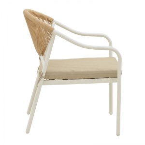 pak-152-000019-2 ΠΟΛΥΘΡΟΝΑ JERQUI PAKOWORLD WICKER RATTAN ΦΥΣΙΚΟ-ΜΕΤΑΛΛΙΚΟ ΕΚΡΟΥ ΠΟΔΙ-ΜΠΕΖ ΜΑΞΙΛΑΡΙ 60X64X78ΕΚ