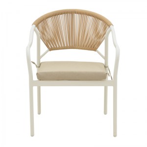 pak-152-000019-3 ΠΟΛΥΘΡΟΝΑ JERQUI PAKOWORLD WICKER RATTAN ΦΥΣΙΚΟ-ΜΕΤΑΛΛΙΚΟ ΕΚΡΟΥ ΠΟΔΙ-ΜΠΕΖ ΜΑΞΙΛΑΡΙ 60X64X78ΕΚ
