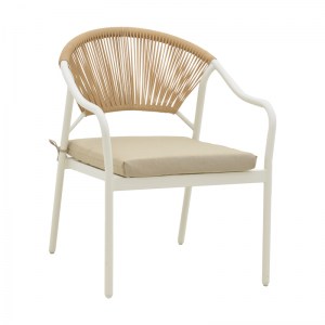 pak-152-000019 ΠΟΛΥΘΡΟΝΑ JERQUI PAKOWORLD WICKER RATTAN ΦΥΣΙΚΟ-ΜΕΤΑΛΛΙΚΟ ΕΚΡΟΥ ΠΟΔΙ-ΜΠΕΖ ΜΑΞΙΛΑΡΙ 60X64X78ΕΚ