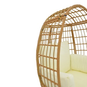 pak-152-000021-5 ΠΟΛΥΘΡΟΝΑ FROX PAKOWORLD WICKER RATTAN ΦΥΣΙΚΟ-ΜΕΤΑΛΛΙΚΟ ΦΥΣΙΚΟ-ΜΑΥΡΟ ΠΟΔΙ-ΜΠΕΖ ΜΑΞΙΛΑΡΙ 96X76X145ΕΚ