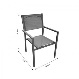 pak-152-000022-3 ΠΟΛΥΘΡΟΝΑ MOLY PAKOWORLD  ΑΝΘΡΑΚΙ ΑΛΟΥΜΙΝΙΟ-TEXTILENE 56.5X61X87.5ΕΚ