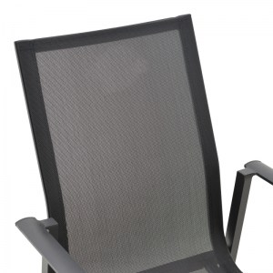 pak-152-000048-4 ΠΟΛΥΘΡΟΝΑ ΚΗΠΟΥ DASHIELL  PAKOWORLD ΑΛΟΥΜΙΝΙΟ ΜΑΥΡΟ TEXTILENE ΜΑΥΡΟ 71X58X94ΕΚ