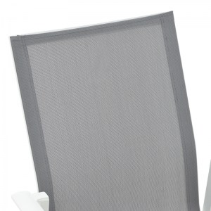 pak-152-000049-4 ΠΟΛΥΘΡΟΝΑ ΚΗΠΟΥ DASHIELL  PAKOWORLD ΑΛΟΥΜΙΝΙΟ ΛΕΥΚΟ  TEXTILENE ΓΚΡΙ 71X58X94ΕΚ