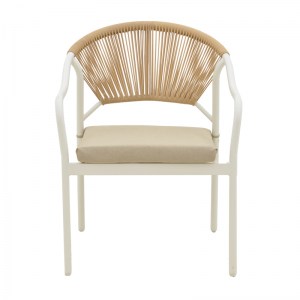 pak-152-000056-4 ΣΑΛΟΝΙ BONANZA PAKOWORLD ΣΕΤ 4ΤΜΧ RATTAN ΜΠΕΖ-ΑΛΟΥΜΙΝΙΟ ΛΕΥΚΟ