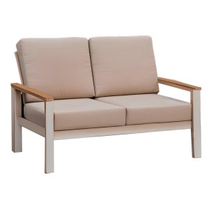 pak-152-000059-3 ΣΑΛΟΝΙ ΚΗΠΟΥ FASHIONABLE PAKOWORLD ΣΕΤ 4ΤΜΧ ΥΦΑΣΜΑ ΜΠΕΖ-ΛΕΥΚΟ ΑΛΟΥΜΙΝΙΟ