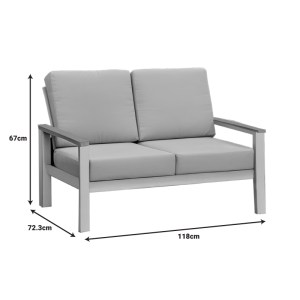 pak-152-000059-6 ΣΑΛΟΝΙ ΚΗΠΟΥ FASHIONABLE PAKOWORLD ΣΕΤ 4ΤΜΧ ΥΦΑΣΜΑ ΜΠΕΖ-ΛΕΥΚΟ ΑΛΟΥΜΙΝΙΟ