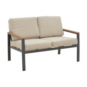 pak-152-000060-10 ΣΑΛΟΝΙ FASHIONABLE PAKOWORLD ΣΕΤ 4ΤΜΧ ΥΦΑΣΜΑ ΜΠΕΖ-ΑΝΘΡΑΚΙ ΑΛΟΥΜΙΝΙΟ