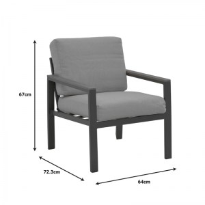 pak-152-000060-13 ΣΑΛΟΝΙ FASHIONABLE PAKOWORLD ΣΕΤ 4ΤΜΧ ΥΦΑΣΜΑ ΣΕ ΓΚΡΙ ΑΠΟΧΡΩΣΗ ΚΑΙ ΑΛΟΥΜΙΝΙΟ ΣΕ ΑΝΘΡΑΚΙ ΑΠΟΧΡΩΣΗ