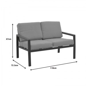 pak-152-000060-15 ΣΑΛΟΝΙ FASHIONABLE PAKOWORLD ΣΕΤ 4ΤΜΧ ΥΦΑΣΜΑ ΣΕ ΓΚΡΙ ΑΠΟΧΡΩΣΗ ΚΑΙ ΑΛΟΥΜΙΝΙΟ ΣΕ ΑΝΘΡΑΚΙ ΑΠΟΧΡΩΣΗ