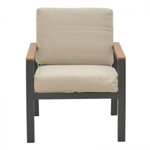 pak-152-000060-4 ΣΑΛΟΝΙ FASHIONABLE PAKOWORLD ΣΕΤ 4ΤΜΧ ΥΦΑΣΜΑ ΜΠΕΖ-ΑΝΘΡΑΚΙ ΑΛΟΥΜΙΝΙΟ