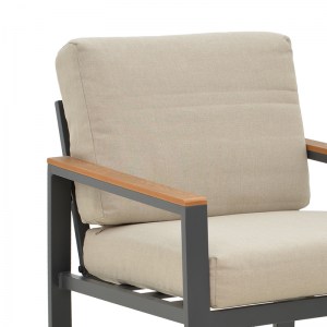pak-152-000060-5 ΣΑΛΟΝΙ FASHIONABLE PAKOWORLD ΣΕΤ 4ΤΜΧ ΥΦΑΣΜΑ ΜΠΕΖ-ΑΝΘΡΑΚΙ ΑΛΟΥΜΙΝΙΟ