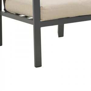 pak-152-000060-6 ΣΑΛΟΝΙ FASHIONABLE PAKOWORLD ΣΕΤ 4ΤΜΧ ΥΦΑΣΜΑ ΜΠΕΖ-ΑΝΘΡΑΚΙ ΑΛΟΥΜΙΝΙΟ