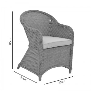pak-152-000063-8 TΡΑΠΕΖΑΡΙΑ HADRIAN-KEIR PAKOWORLD ΣΕΤ 7ΤΕΜ ΚΑΦΕ RATTAN-ΜΠΕΖ TEXTILENE-ΚΑΦΕ ΑΛΟΥΜΙΝΙΟ 180X90X72ΕΚ