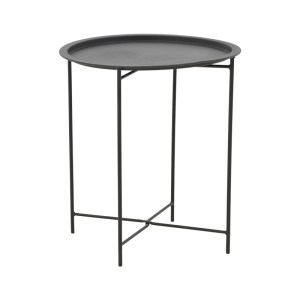 pak-152-000067-2 TΡΑΠΕΖΑΡΙΑ DAPPER-CAIUS PAKOWORLD ΣΕΤ 3ΤΕΜ ΜΑΥΡΟ ΜΕΤΑΛΛΟ-ΜΑΥΡΟ PE Φ46X52ΕΚ