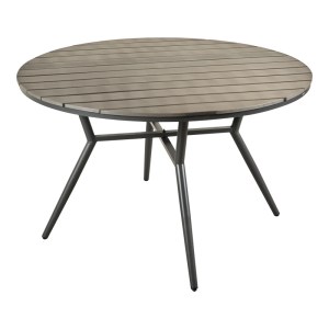 pak-152-000091-1 ΤΡΑΠΕΖΙ APPA PAKOWORLD ΑΛΟΥΜΙΝΙΟ ΚΑΙ PLYWOOD ΣΕ ΑΝΘΡΑΚΙ ΑΠΟΧΡΩΣΗ Φ120X74ΕΚ