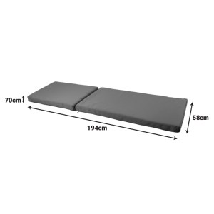 pak-152-000096-6 ΜΑΞΙΛΑΡΙ VERTIAN PAKOWORLD TEXTILENE ΣΕ ΜΠΕΖ ΑΠΟΧΡΩΣΗ 194X58X20ΕΚ
