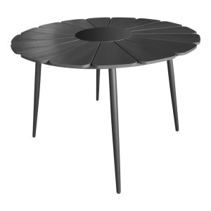 pak-152-000099-4 ΤΡΑΠΕΖΑΡΙΑ PINAP-DASHIELL ΣΕΤ 5ΤΕΜ PAKOWORLD ΜΑΥΡΟ ΑΛΟΥΜΙΝΙΟ ΚΑΙ PLYWOOD ΣΕ ΜΑΥΡΗ ΑΠΟΧΡΩΣΗ Φ110X74ΕΚ