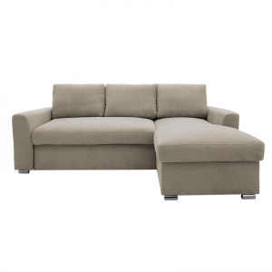 pak-165-000016-3 ΓΩΝΙΑΚΟΣ ΚΑΝΑΠΕΣ-ΚΡΕΒΑΤΙ ΑΡΙΣΤΕΡΗ ΓΩΝΙΑ BELLE PAKOWORLD ΜΠΕΖ 236X164X88ΕΚ