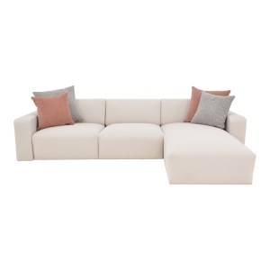 pak-166-000027-1 ΓΩΝΙΑΚΟΣ ΚΑΝΑΠΕΣ ΑΝΑΣΤΡΕΨΙΜΟΣ BOLOGNA PAKOWORLD ΥΦΑΣΜΑ ΣΕ ΚΡΕΜ ΑΠΟΧΡΩΣΗ 285X186X95ΕΚ