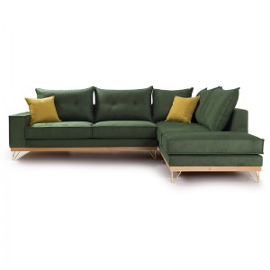 pak-168-000001-1 ΓΩΝΙΑΚΟΣ ΚΑΝΑΠΕΣ ΑΡΙΣΤΕΡΗ ΓΩΝΙΑ LUXURY II PAKOWORLD ΥΦΑΣΜΑ ΚΥΠΑΡΙΣΣΙ-ΑΝΘΡΑΚΙ 290X235X95ΕΚ