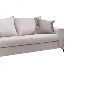 pak-168-000049-2 ΚΑΝΑΠΕΣ VERONA 3ΘΕΣΙΟΣ CREAM - ΜΑΞΙΛΑΡΙΑ MOCHA 225X93X100ΕΚ