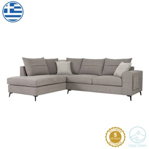pak-168-000066 ΓΩΝΙΑΚΟΣ ΚΑΝΑΠΕΣ ΔΕΞΙΑ ΓΩΝΙΑ MONTANA PAKOWORLD ΓΚΡΙ ΥΦΑΣΜΑ ΜΕ ΜΑΞΙΛΑΡΙΑ ΣΕ ΑΠΟΧΡΩΣΗ ΑΝΟΙΧΤΟ ΓΚΡΙ 275X215X93ΕΚ