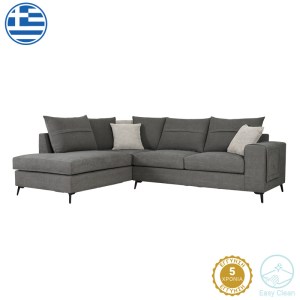 pak-168-000068 ΓΩΝΙΑΚΟΣ ΚΑΝΑΠΕΣ ΔΕΞΙΑ ΓΩΝΙΑ MONTANA PAKOWORLD ΠΟΝΤΙΚΙ ΥΦΑΣΜΑ ΜΕ ΜΑΞΙΛΑΡΙΑ ΣΕ ΑΠΟΧΡΩΣΗ ΑΝΟΙΧΤΟ ΓΚΡΙ 275X215X93ΕΚ
