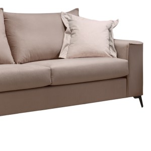pak-168-000072-2 ΚΑΝΑΠΕΣ VERONA 3ΘΕΣΙΟΣ ΜΟΚΑ ΥΦΑΣΜΑ ΜΕ ΜΑΞΙΛΑΡΙΑ ΣΕ ΚΡΕΜ ΑΠΟΧΡΩΣΗ 225X93X100ΕΚ