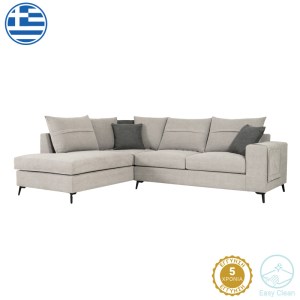 pak-168-000075 ΓΩΝΙΑΚΟΣ ΚΑΝΑΠΕΣ ΔΕΞΙΑ ΓΩΝΙΑ MONTANA PAKOWORLD ΑΝΟΙΧΤΟ ΓΚΡΙ ΥΦΑΣΜΑ ΜΕ ΜΑΞΙΛΑΡΙΑ ΣΕ ΠΟΝΤΙΚΙ ΑΠΟΧΡΩΣΗ 275X215X93ΕΚ