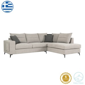 pak-168-000076 ΓΩΝΙΑΚΟΣ ΚΑΝΑΠΕΣ ΑΡΙΣΤΕΡΑ ΓΩΝΙΑ MONTANA PAKOWORLD ΑΝΟΙΧΤΟ ΓΚΡΙ ΥΦΑΣΜΑ ΜΕ ΜΑΞΙΛΑΡΙΑ ΣΕ ΠΟΝΤΙΚΙ ΑΠΟΧΡΩΣΗ 275X215X93ΕΚ