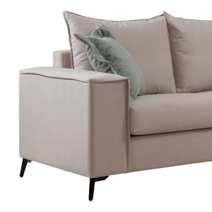 pak-168-000077-1 ΚΑΝΑΠΕΣ VERONA 2ΘΕΣΙΟΣ ΚΡΕΜ ΥΦΑΣΜΑ ΜΕ ΜΑΞΙΛΑΡΙΑ ΣΕ ΜΕΝΤΑ ΑΠΟΧΡΩΣΗ 173X93X100ΕΚ