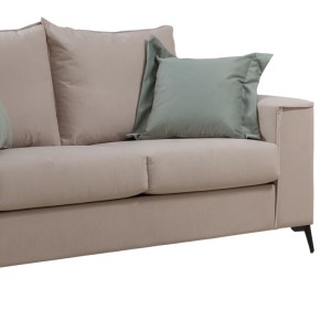 pak-168-000077-2 ΚΑΝΑΠΕΣ VERONA 2ΘΕΣΙΟΣ ΚΡΕΜ ΥΦΑΣΜΑ ΜΕ ΜΑΞΙΛΑΡΙΑ ΣΕ ΜΕΝΤΑ ΑΠΟΧΡΩΣΗ 173X93X100ΕΚ