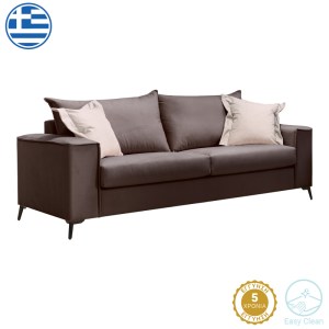 pak-168-000080 ΚΑΝΑΠΕΣ VERONA 3ΘΕΣΙΟΣ ΑΝΘΡΑΚΙ ΥΦΑΣΜΑ ΜΕ ΜΑΞΙΛΑΡΙΑ ΣΕ ΜΠΕΖ ΑΠΟΧΡΩΣΗ 225X93X100ΕΚ