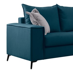 pak-168-000083-1 ΚΑΝΑΠΕΣ VERONA 2ΘΕΣΙΟΣ ΜΠΛΕ ΥΦΑΣΜΑ ΜΕ ΜΑΞΙΛΑΡΙΑ ΣΕ ΑΠΟΧΡΩΣΗ ΑΝΟΙΧΤΟ ΓΚΡΙ 173X93X100ΕΚ