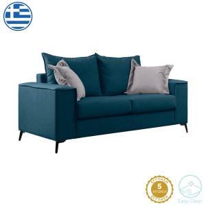 pak-168-000083 ΚΑΝΑΠΕΣ VERONA 2ΘΕΣΙΟΣ ΜΠΛΕ ΥΦΑΣΜΑ ΜΕ ΜΑΞΙΛΑΡΙΑ ΣΕ ΑΠΟΧΡΩΣΗ ΑΝΟΙΧΤΟ ΓΚΡΙ 173X93X100ΕΚ