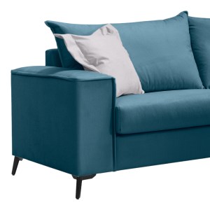 pak-168-000084-1 ΚΑΝΑΠΕΣ VERONA 3ΘΕΣΙΟΣ ΜΠΛΕ ΥΦΑΣΜΑ ΜΕ ΜΑΞΙΛΑΡΙΑ ΣΕ ΑΠΟΧΡΩΣΗ ΑΝΟΙΧΤΟ ΓΚΡΙ 225X93X100ΕΚ