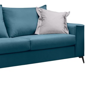 pak-168-000084-2 ΚΑΝΑΠΕΣ VERONA 3ΘΕΣΙΟΣ ΜΠΛΕ ΥΦΑΣΜΑ ΜΕ ΜΑΞΙΛΑΡΙΑ ΣΕ ΑΠΟΧΡΩΣΗ ΑΝΟΙΧΤΟ ΓΚΡΙ 225X93X100ΕΚ