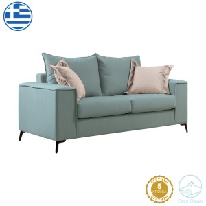 pak-168-000087 ΚΑΝΑΠΕΣ VERONA 2ΘΕΣΙΟΣ ΜΕΝΤΑ ΥΦΑΣΜΑ ΜΕ ΜΑΞΙΛΑΡΙΑ ΣΕ ΚΡΕΜ ΑΠΟΧΡΩΣΗ 173X93X100ΕΚ