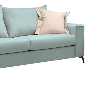 pak-168-000088-2 ΚΑΝΑΠΕΣ VERONA 3ΘΕΣΙΟΣ ΜΕΝΤΑ ΥΦΑΣΜΑ ΜΕ ΜΑΞΙΛΑΡΙΑ ΣΕ ΚΡΕΜ ΑΠΟΧΡΩΣΗ 225X93X100ΕΚ
