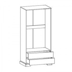 pak-173-000030-1 ΝΤΟΥΛΑΠΑ JADEN PAKOWORLD ΔΙΦΥΛΛΗ GOLDEN OAK-ΛΕΥΚΟ ANTIQUE 101X62X197,5ΕΚ
